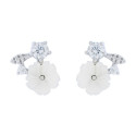 PENDIENTE FLOR NACAR Y CZ GARRAS - PE6275R