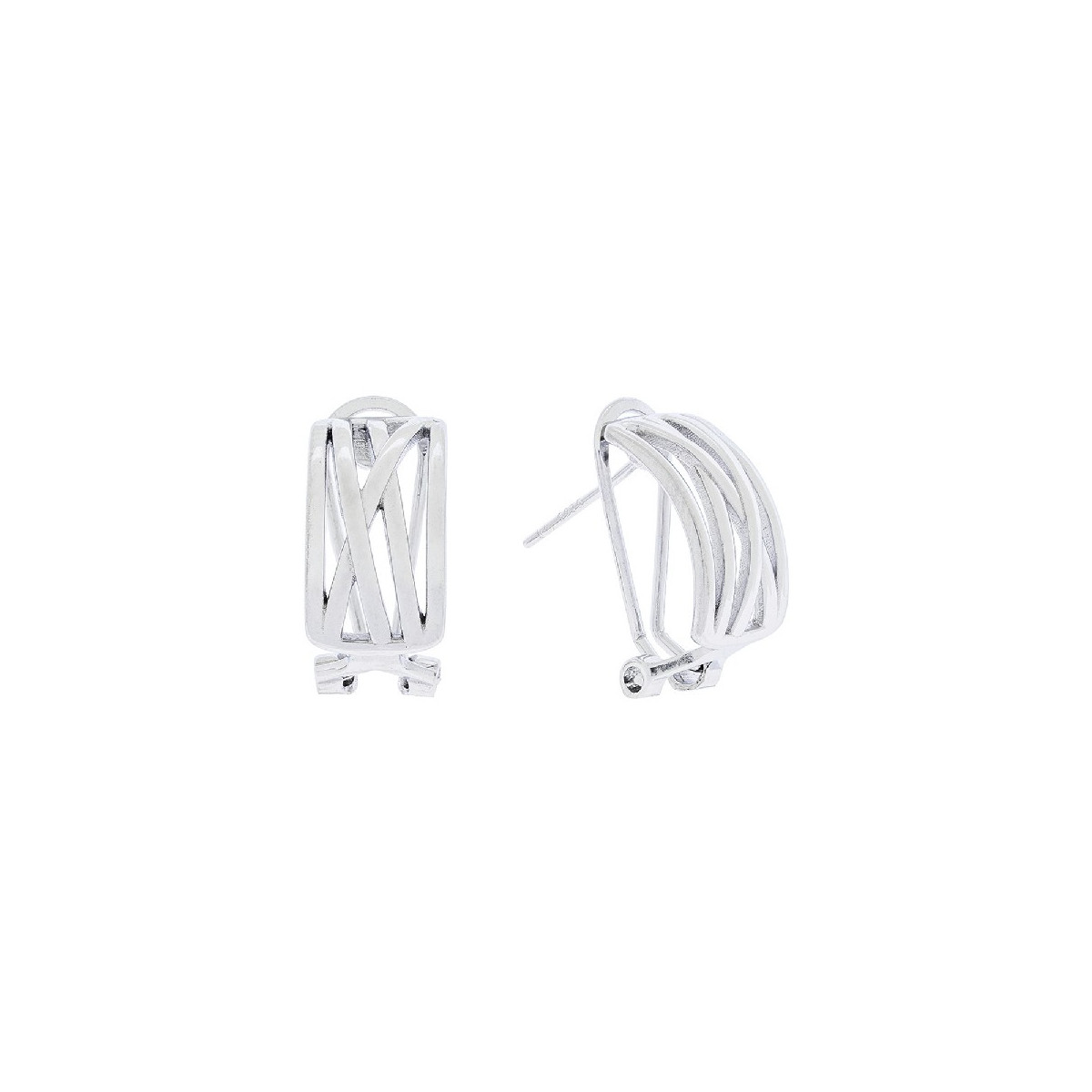 PENDIENTE OMEGA LINEAS CRUZADAS - PE6280R