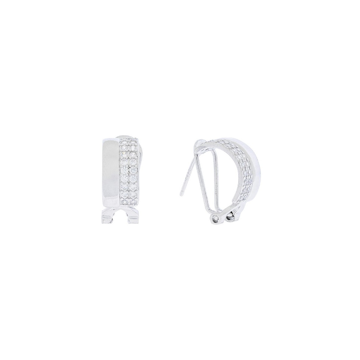 PE. OMEGA MITAD LISO MITAD CZ - PE6281R