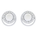 PE. 2 AROS LISO CZ + PERLA CENTRO - PE6284R