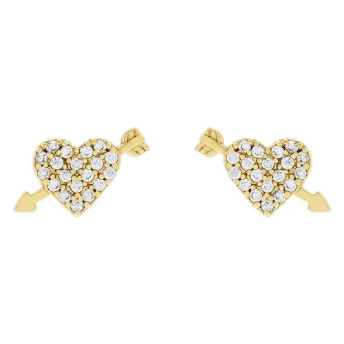 PEND. CORAZON CZ + FLECHA - PE6299CH