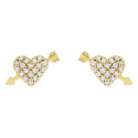 PEND. CORAZON CZ + FLECHA - PE6299CH