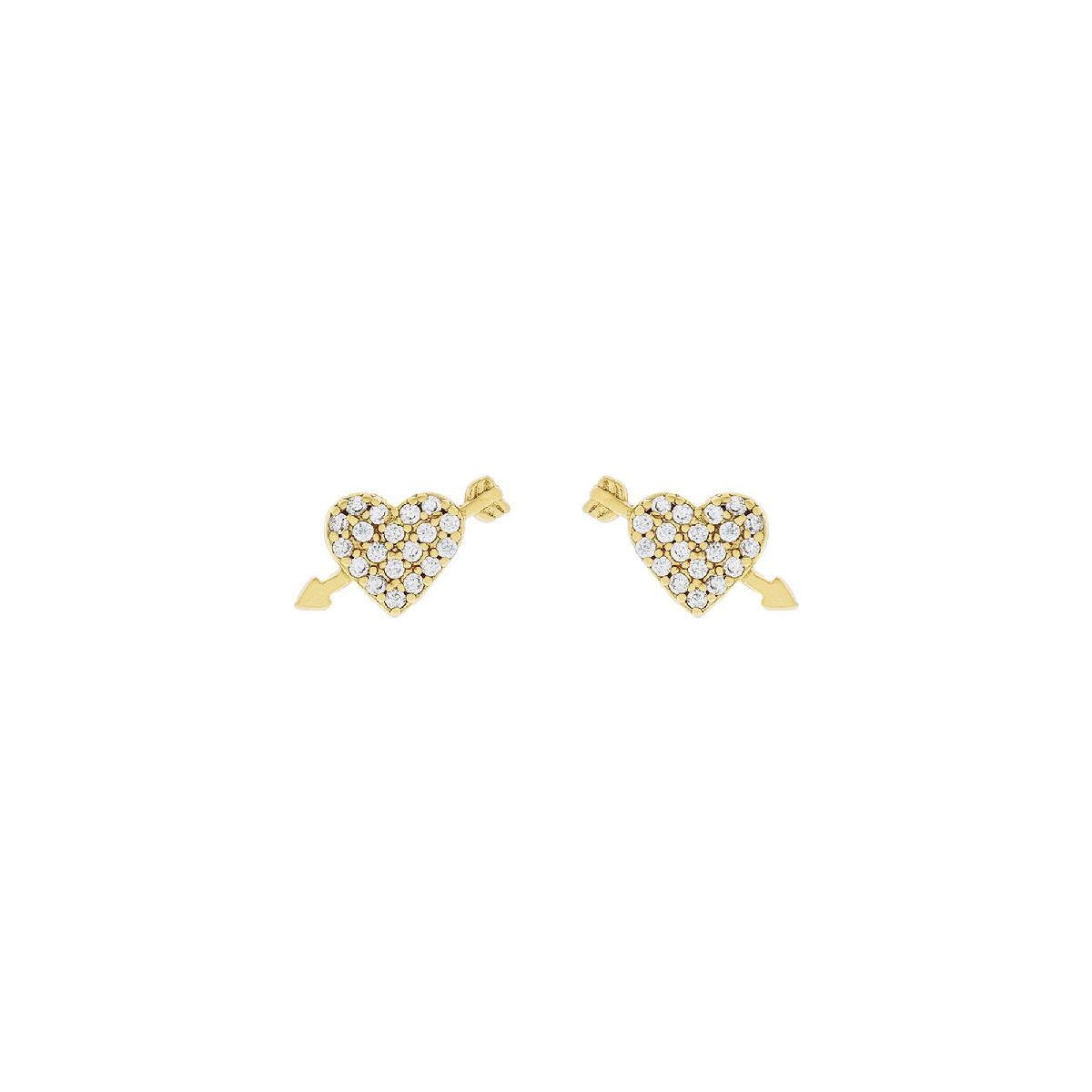 PEND. CORAZON CZ + FLECHA - PE6299CH
