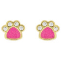 PEND. HUELLA PERRO ESMALTE Y CZ TACO-3UD - PE6303CH