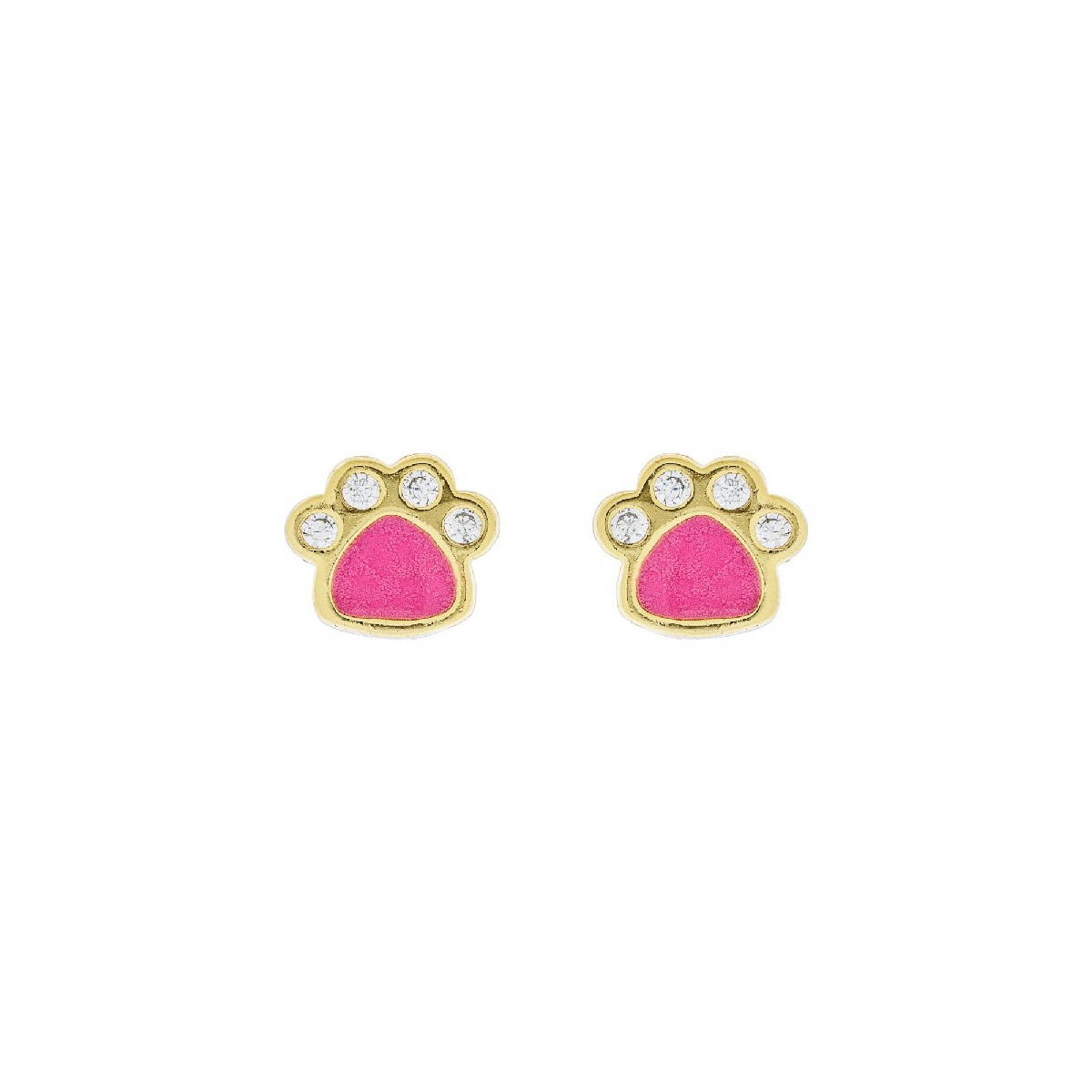 PEND. HUELLA PERRO ESMALTE Y CZ TACO-3UD - PE6303CH