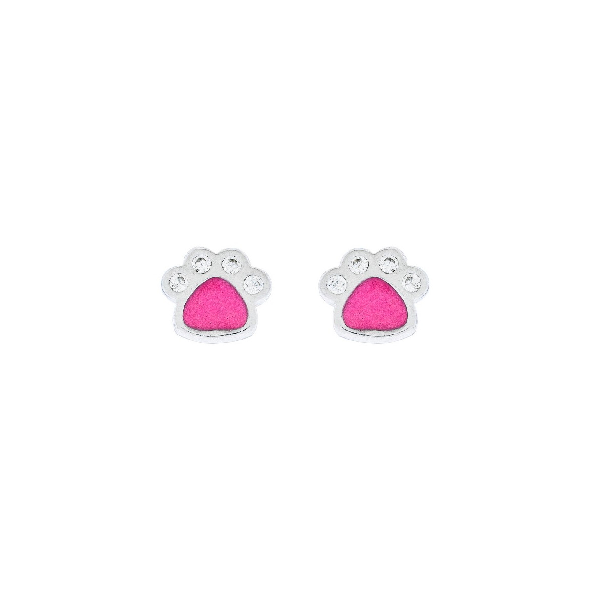 PEND. HUELLA PERRO ESMALTE Y CZ TACO-3UD - PE6303R