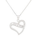 COLG. SILUETA CORAZON CZ LOVE YOU - CO2950R