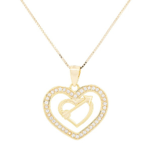 SILUETA CORAZON DENTRO CORAZON FLECHA - CO2952CH