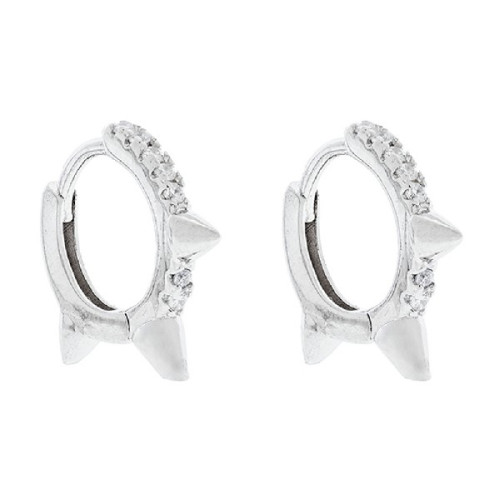 PE. ARO 3 TACHUELAS CON CZ - PE6213R