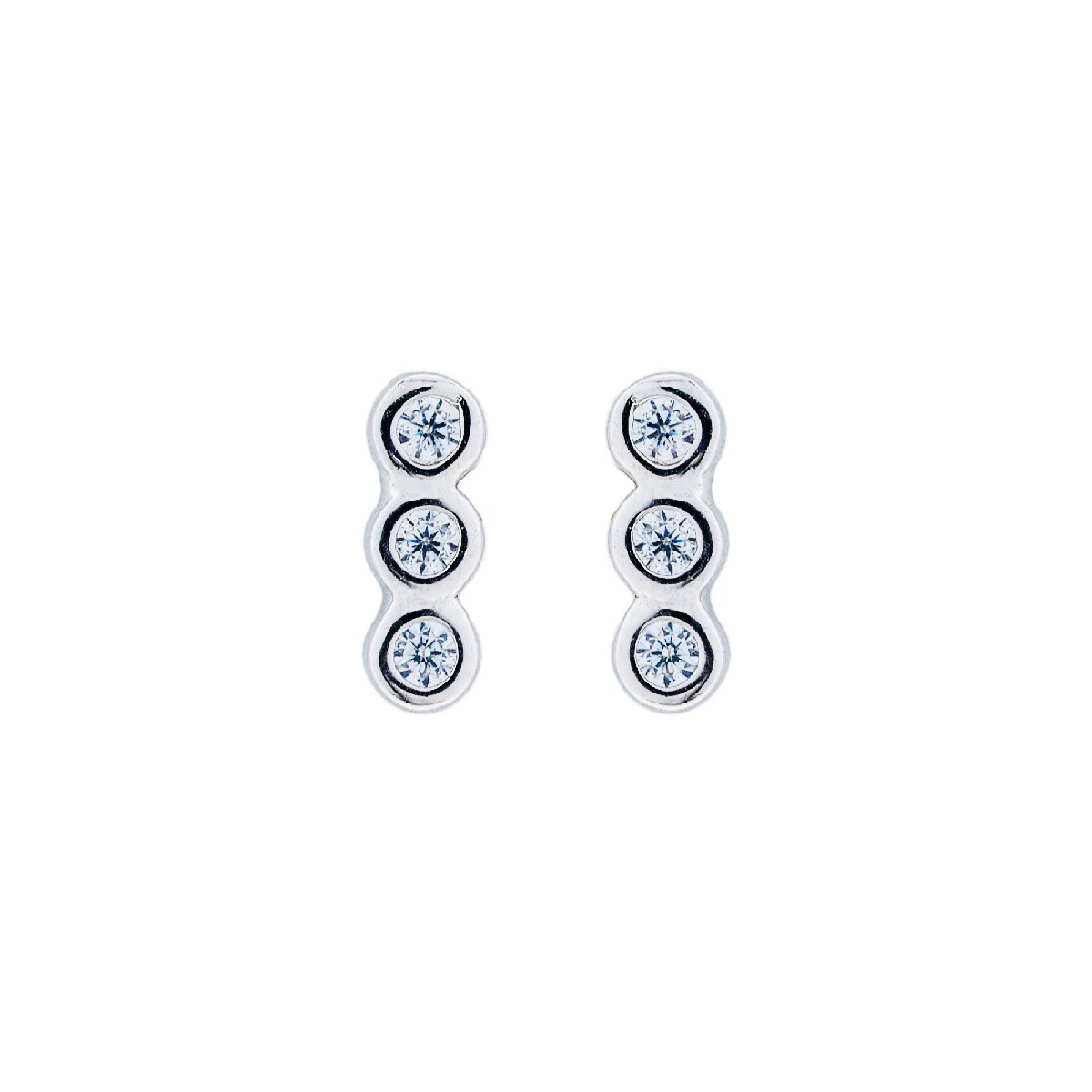 PENDIENTE CON 3 CIRCONITAS  - PE6215R/04