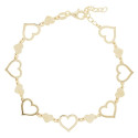 P. CORAZONES EN LINEA CALADOS + LISOS - PU5553CH