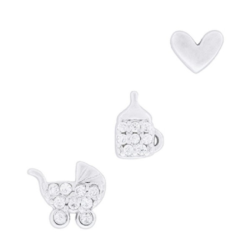 P. SET 3UD CARRO, BIBERON + CORAZON LISO - PE6143R