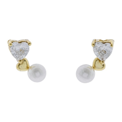 PE. CORAZON CZ+CORAZON LISO+PERLA - PE6326CH