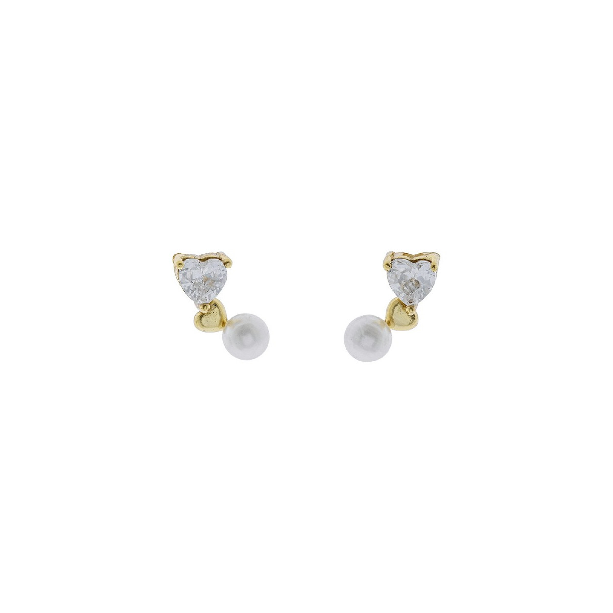 PE. CORAZON CZ+CORAZON LISO+PERLA - PE6326CH