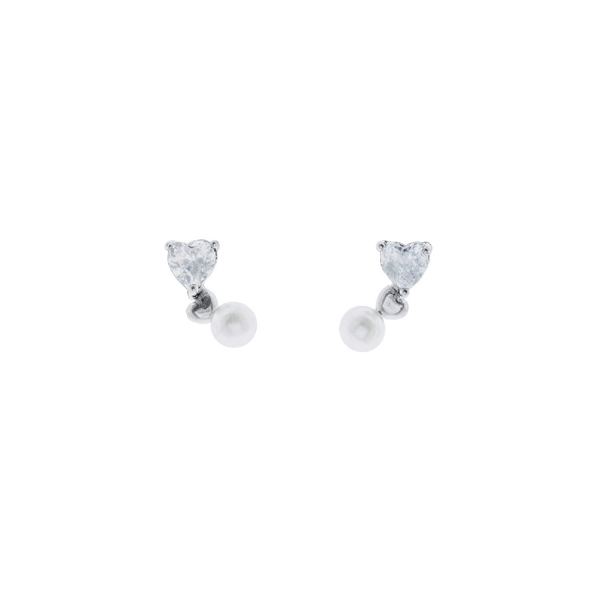 PE. CORAZON CZ+CORAZON LISO+PERLA - PE6326R