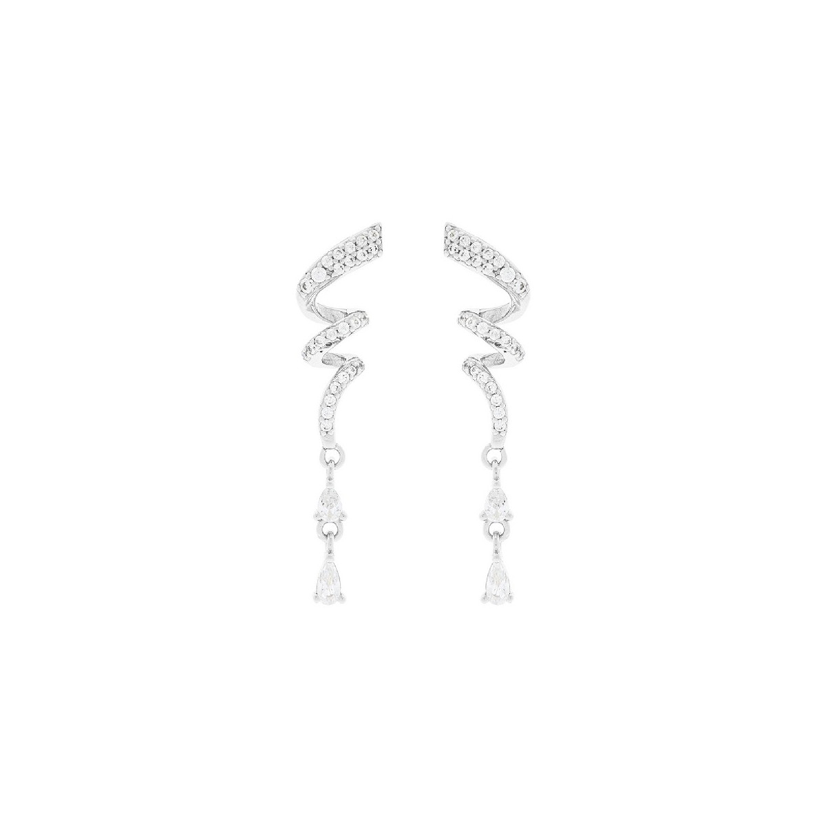 PENDIENTE ESPIRAL CZ + CZ FINAL - PE6325R