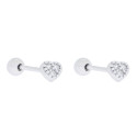 PE. CORAZON CZ  BOLA ROSCA T-3UDS - PE6340R