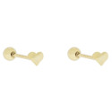 PE. CORAZON LISO  BOLA ROSCA T-3UDS - PE6343CH