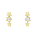 PE. ESTRELLA CZ + 2 ESTRELLAS LISAS - PE6323CH