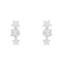 PE. ESTRELLA CZ + 2 ESTRELLAS LISAS - PE6323R