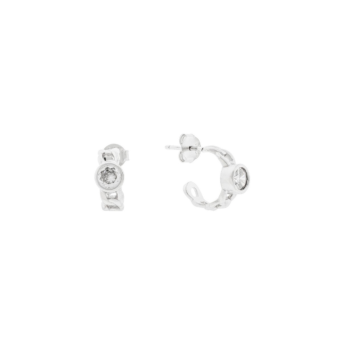 ARO PRESION ESLABON BARBADO CZ 5 MM  - PE6368R