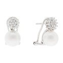 PEND. OMEGA PERLA CON FLOR CZ - PE6371R
