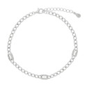 PUL. ESLABON BARBADO + 3 CZ RECT 4 X 6  - PU5623R/04