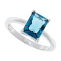 SORTIJA 1 CZ RECTANGULAR 6 X 8 MM  - SO1595R/03