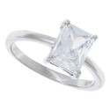 SORTIJA 1 CZ RECTANGULAR 6 X 8 MM  - SO1595R/04