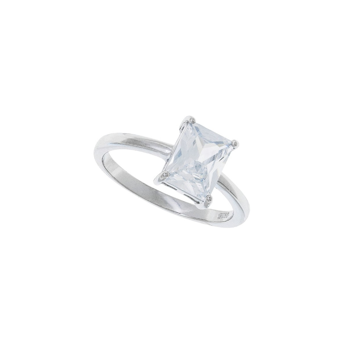 SORTIJA 1 CZ RECTANGULAR 6 X 8 MM  - SO1595R/04