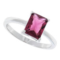 SORTIJA 1 CZ RECTANGULAR 6 X 8 MM  - SO1595R/13