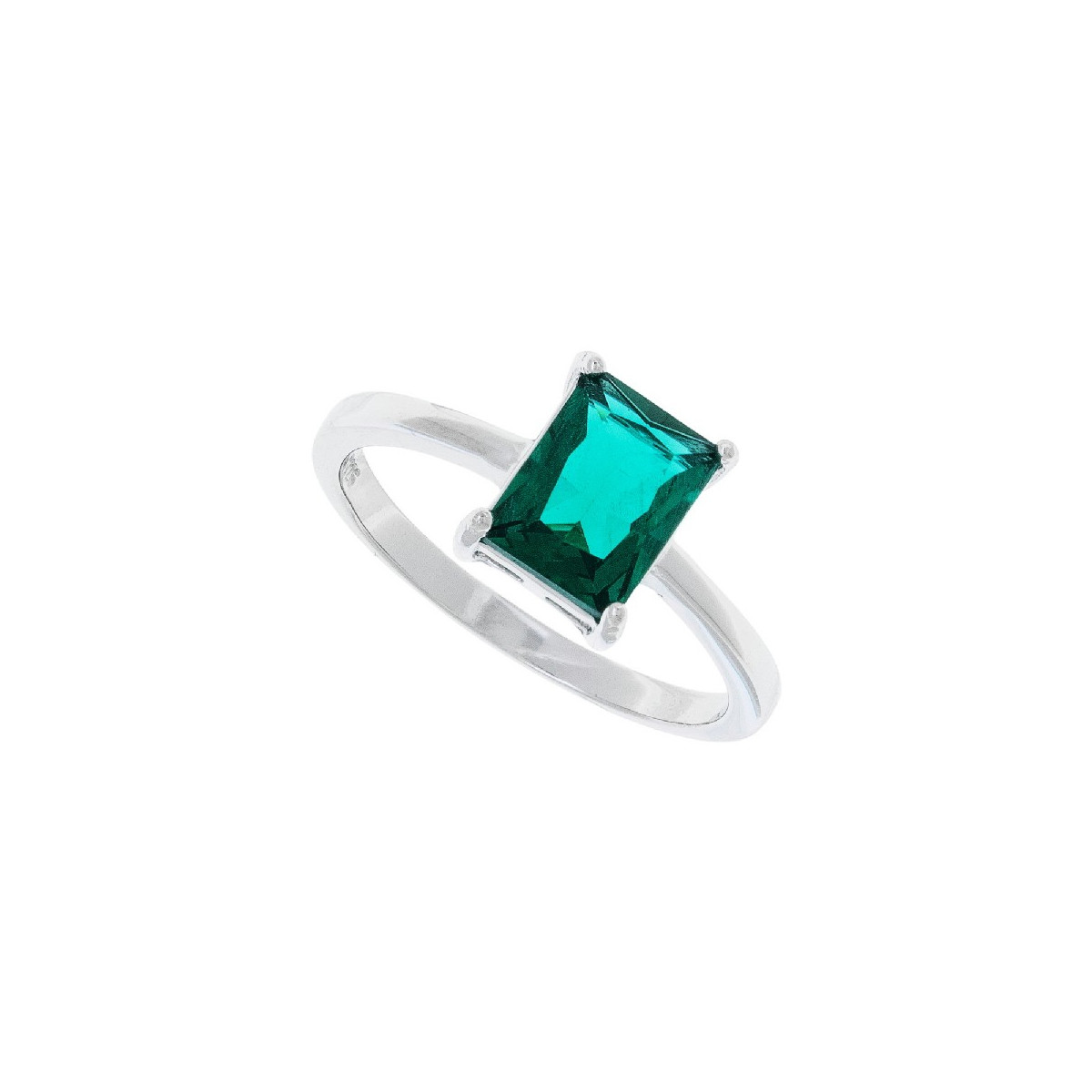 SORTIJA 1 CZ RECTANGULAR 6 X 8 MM  - SO1595R/16