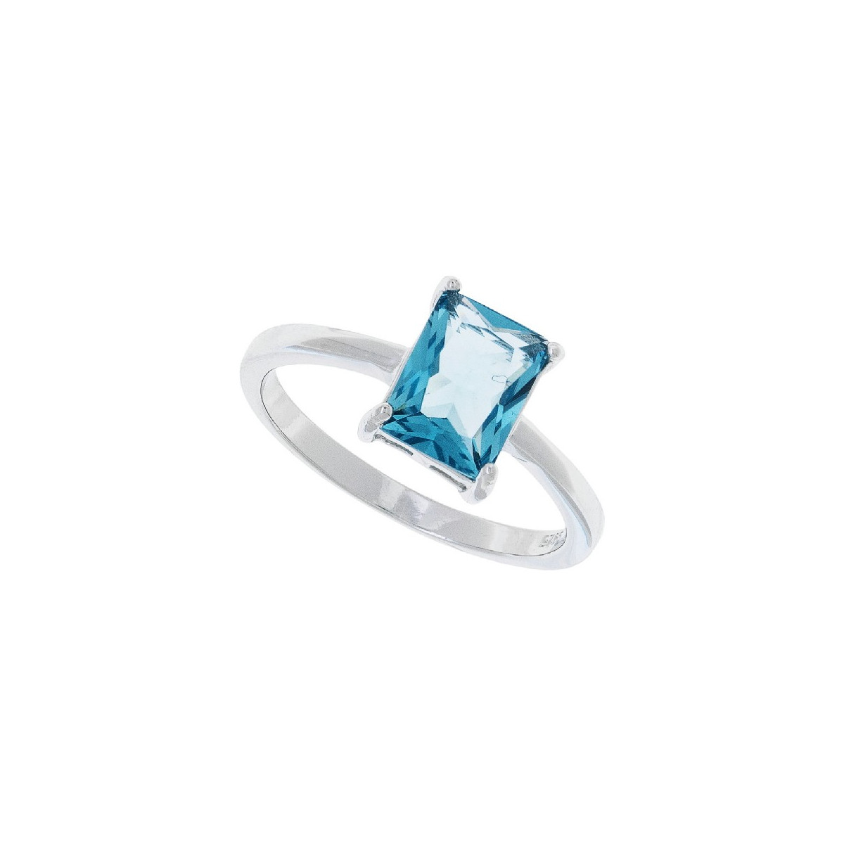 SORTIJA 1 CZ RECTANGULAR 6 X 8 MM  - SO1595R/18