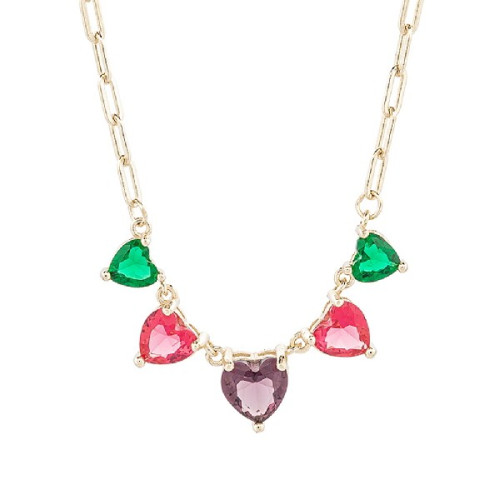 GARG. 5 CZ CON FORMA DE CORAZON - GA1838CH/24