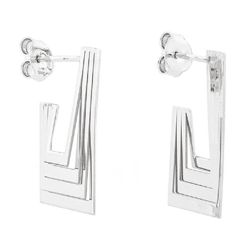 PENDIENTE  ARO RECTANGULAR PRESION - PE6382R