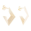 PENDIENTE  ARO ROMBO PRESION - PE6384CH