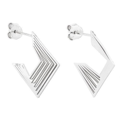PENDIENTE  ARO ROMBO PRESION - PE6384R