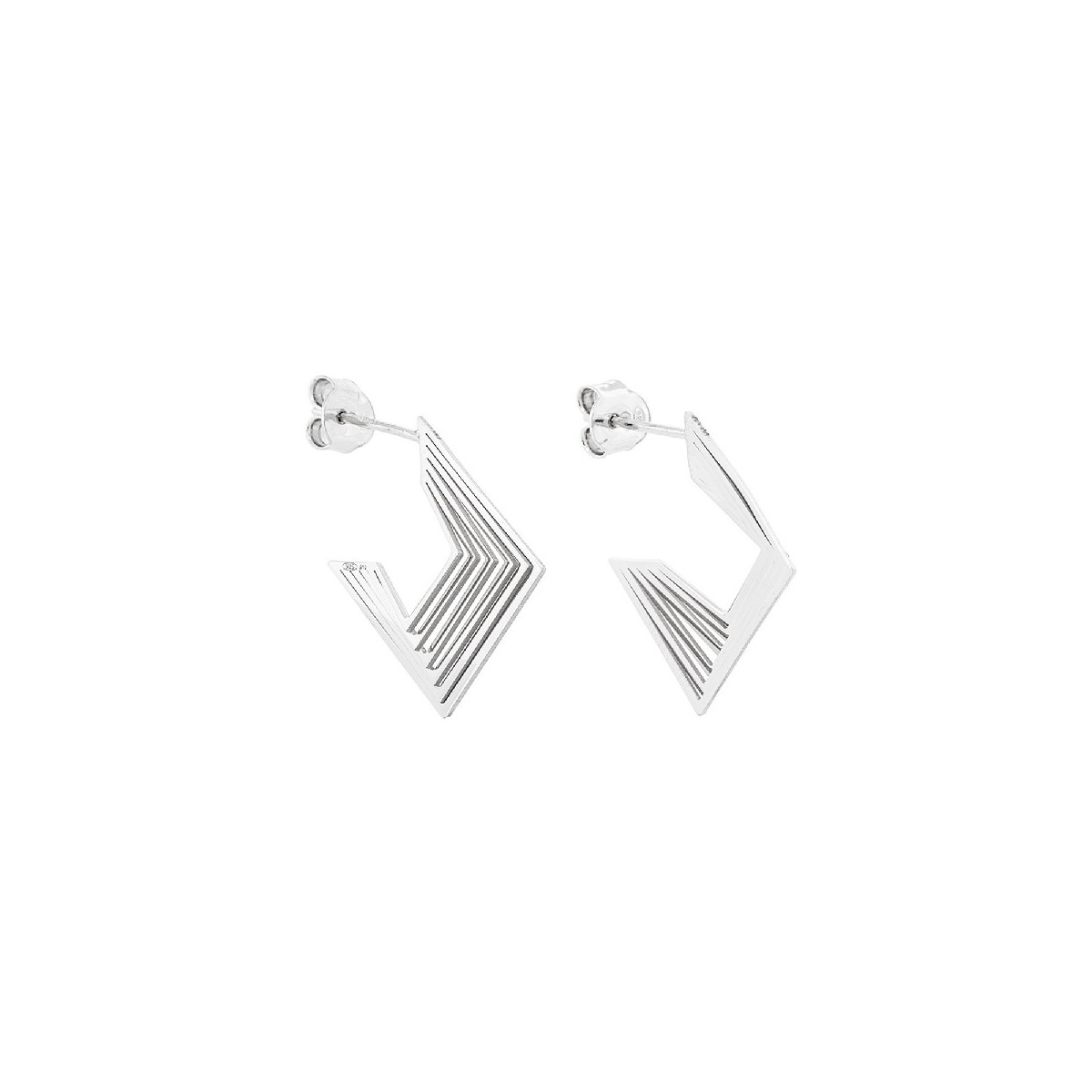 PENDIENTE  ARO ROMBO PRESION - PE6384R