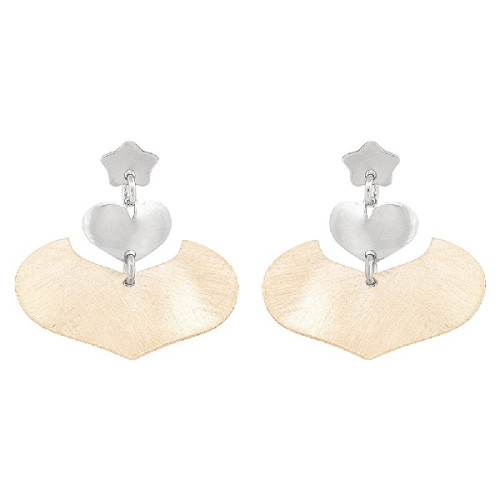 PE. LARGO FORMA CORAZON BICOLOR - PE6387R/CH