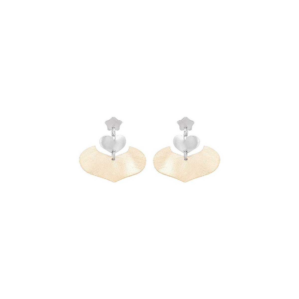 PE. LARGO FORMA CORAZON BICOLOR - PE6387R/CH PE. LARGO FORMA CORAZON BICOLOR - PE6387R/CH