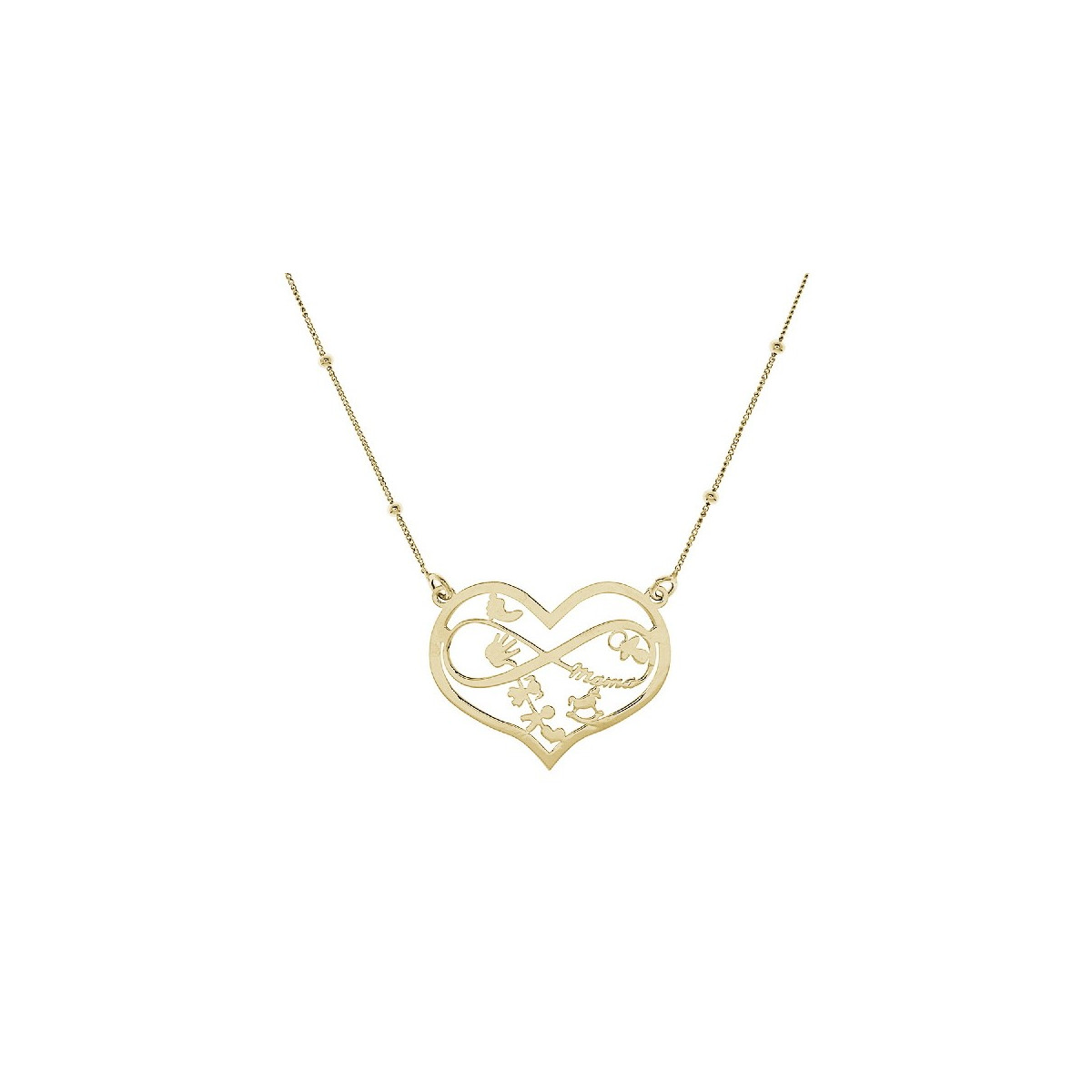 GARGANTILLA CORAZON INFINITO MAMA - GA1791CH