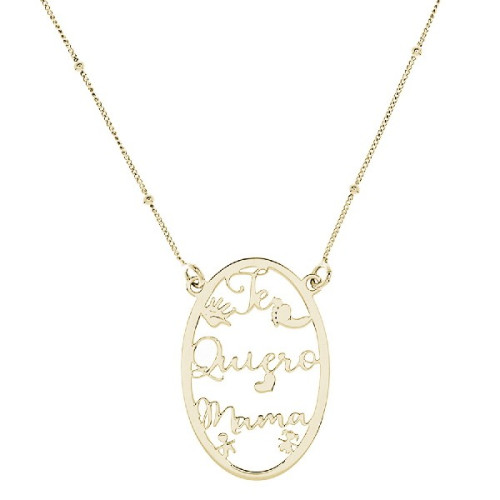 GARGANTILLA OVALADO TE QUIERO MAMA - GA1794CH