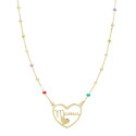 G.CAD.BOLAS ESMALTE CORAZON SILUETA MAMA - GA1678CH/24