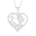 COLG. CORAZON + MAMA + 2 CORAZONES CZ - CO2961R