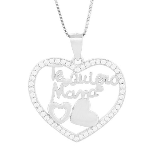 COLG. CORAZON CZ + TQ MAMA + 2 CORAZONES - CO2962R