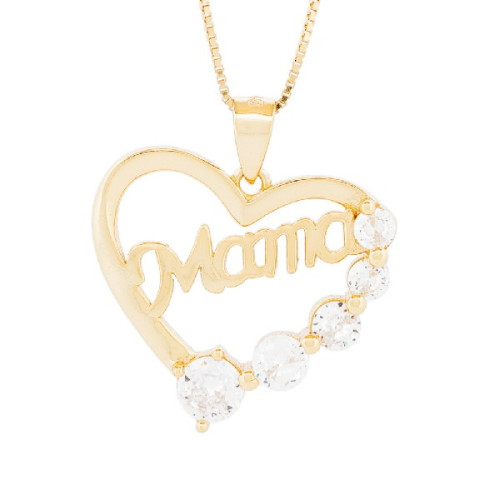 COLG. CORAZON + MAMA + 5 CZ - CO2963CH