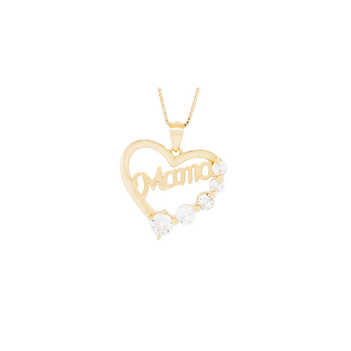 COLG. CORAZON + MAMA + 5 CZ - CO2963CH