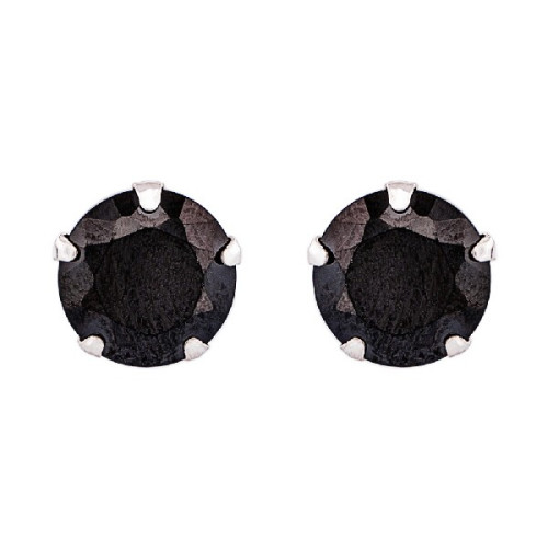 PENDIENTE REDONDO GARRA NEGRA 8MM - PE2179/10