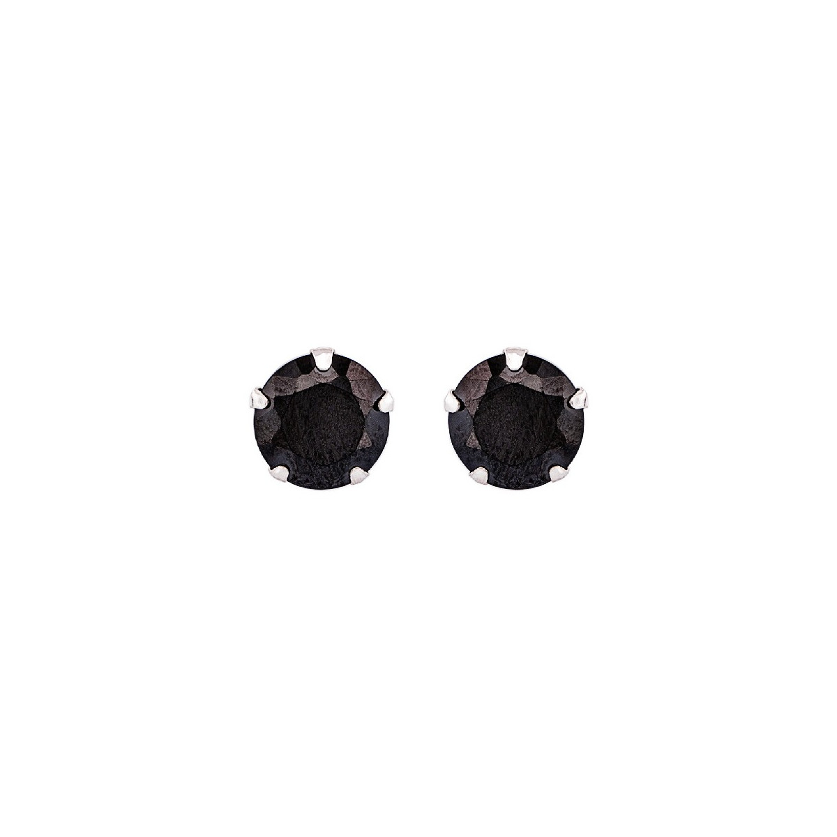 PENDIENTE REDONDO GARRA NEGRA 8MM - PE2179/10