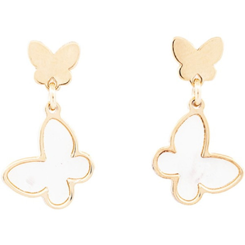 PEND. DOBLE MARIPOSA LISO Y NACAR - PE6419CH